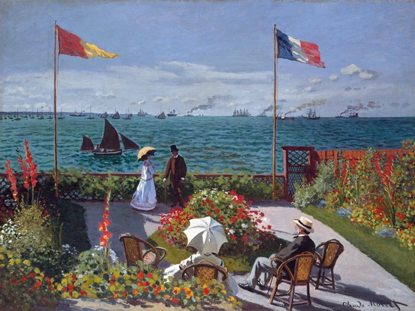 Terrazza a Sainte-Adresse di Claude Monet