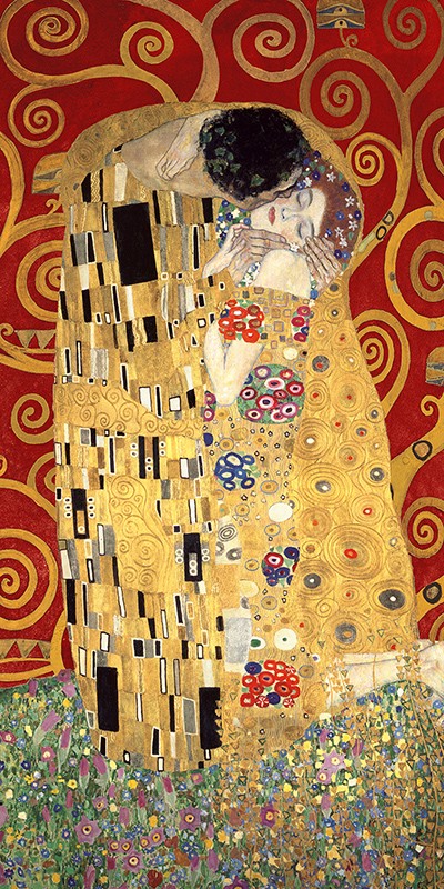 Il Bacio Variazione Rossa di Gustav Klimt