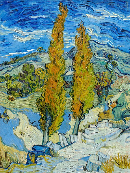 I pioppi a Saint-Rémy di Vincent Van Gogh