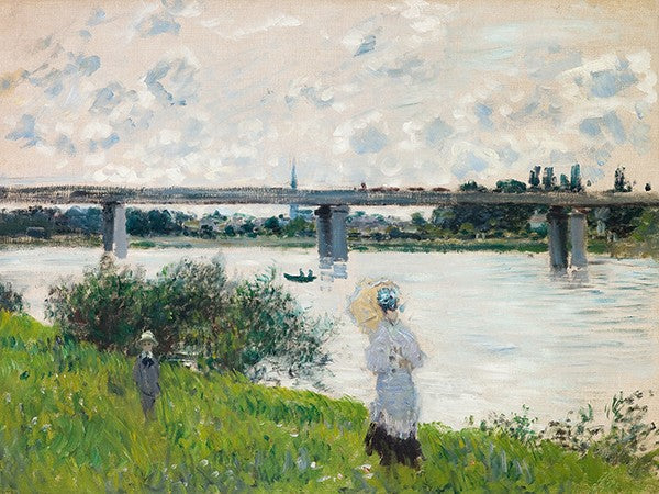 La Promenade con il Ponte Ferroviario ad Argenteuil di Claude Monet