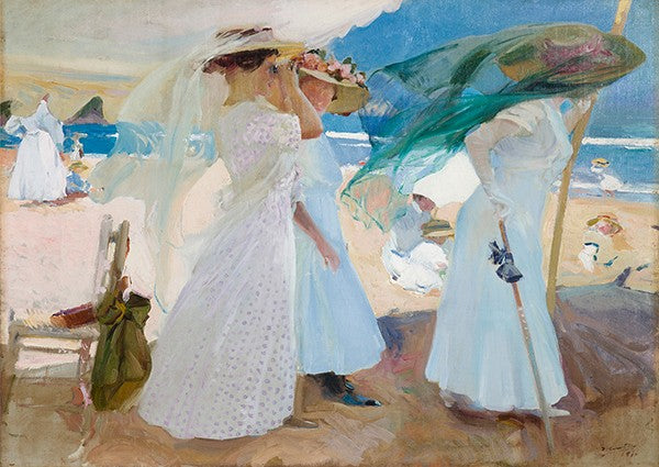 Sotto la Tenda, Zarauz di Joaquín Sorolla y Bastida