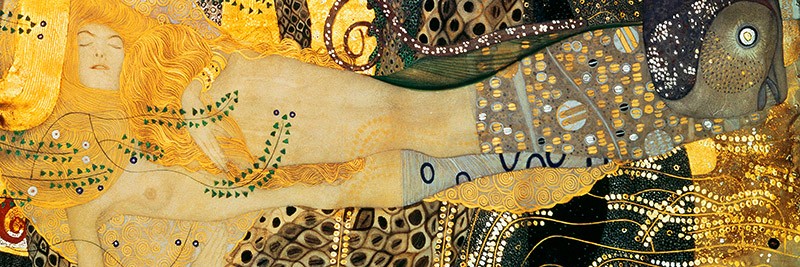 Serpenti d'Acqua I Dettaglio di Gustav Klimt