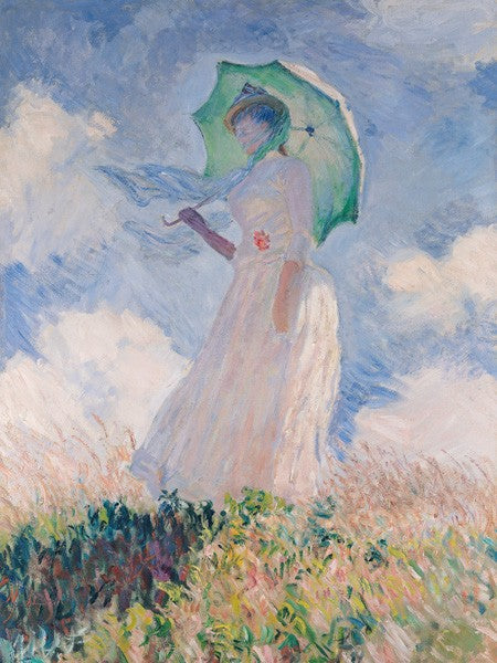 Donna con Parasol a Sinistra di Claude Monet